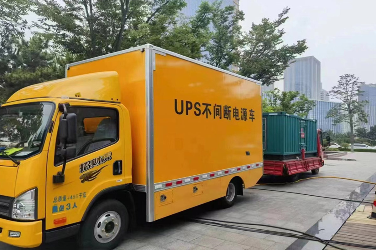 周宁发电机租赁施工现场