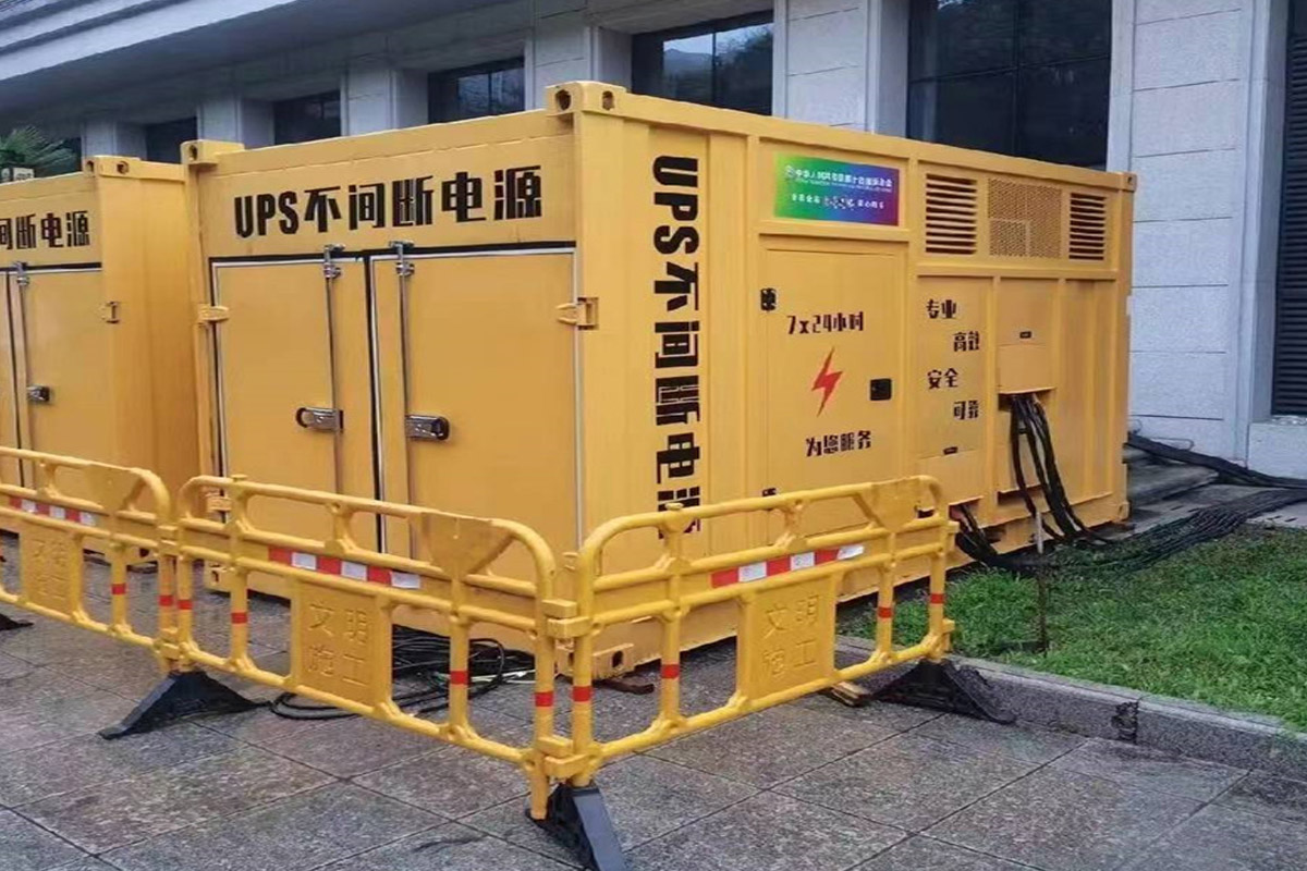 周宁发电机租赁施工现场