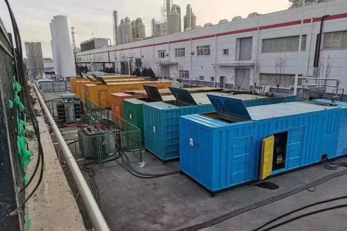 周宁发电机租赁施工现场